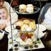 A three-tier Full English Tea is served to customers at TeaHaus on Friday, April 19. The menu item includes finger sandwiches, scones, lemon curd, soup, jams, and more. AnnArbor.com I Daniel Brenner
